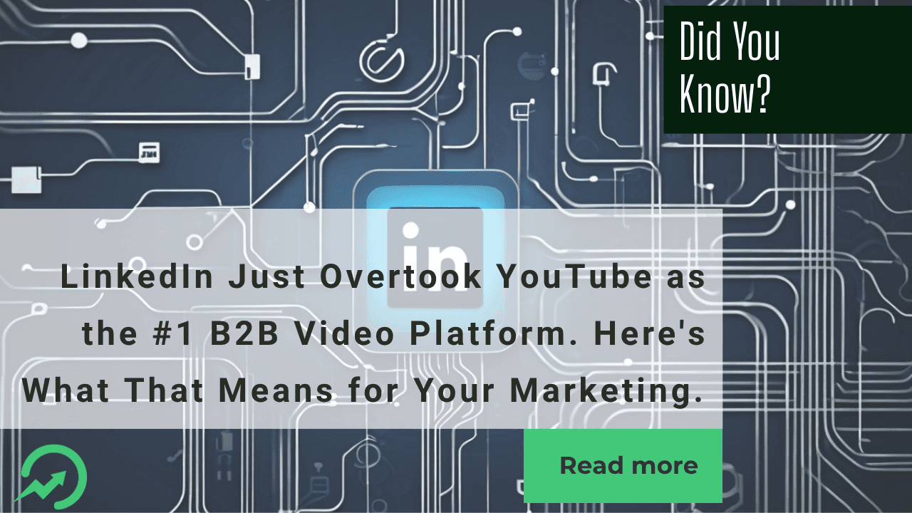 LinkedIn Just Overtook YouTube as the #1 B2B Video Platform. Here's What That Means for Your Marketing.